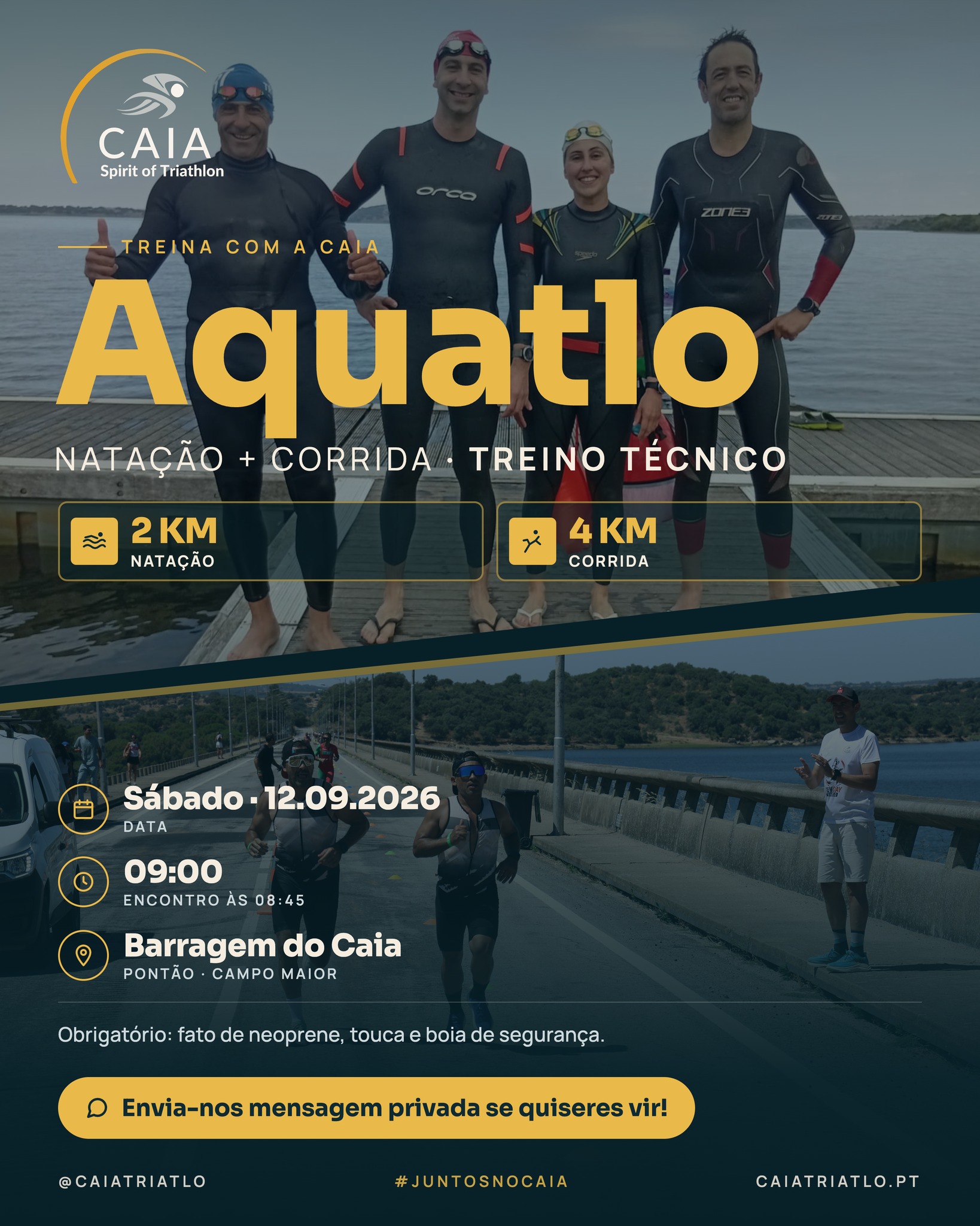 Rentrée · treino técnico de aquatlo